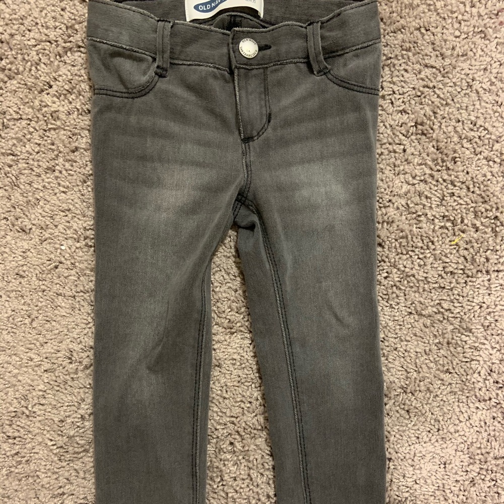 Old navy black distressed skinny jeans
